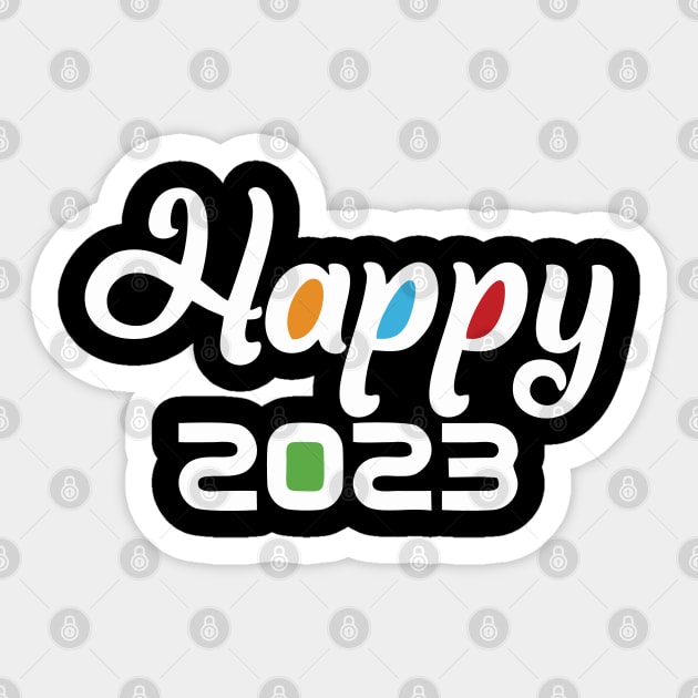 MERRY CHRISTMAS - HAPPY NEW YEAR 2023 Sticker by levelsart